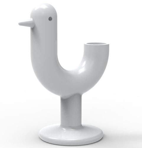 POT PEACOCK, Blanc laqué de VONDOM