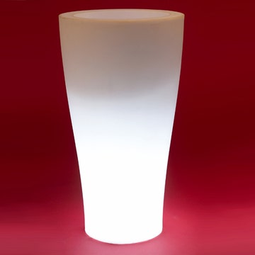  POT LUMINEUX CURVADA, D.45 cm, Blanc de VONDOM