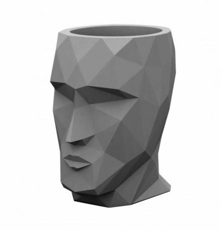 Pot ADAN de Vondom, 68x49x70, Anthracite