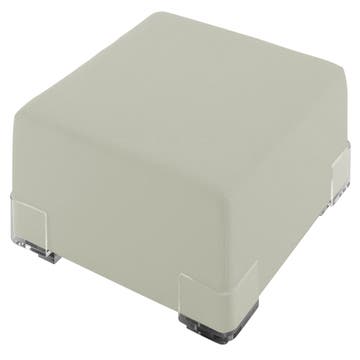 Pouf PLASTICS de Kartell, Blanc