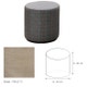Pouf COLLIN de Marie's Corner, Beige Peale 75