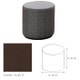 Pouf COLLIN, Chocolat Allen 79