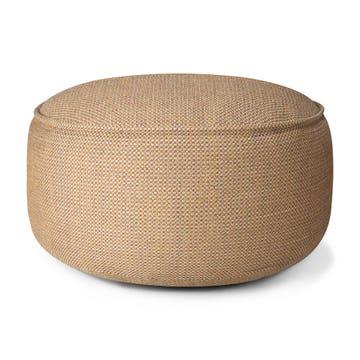 Pouf de jardin Donut - tissu Marsala à carreaux - XL