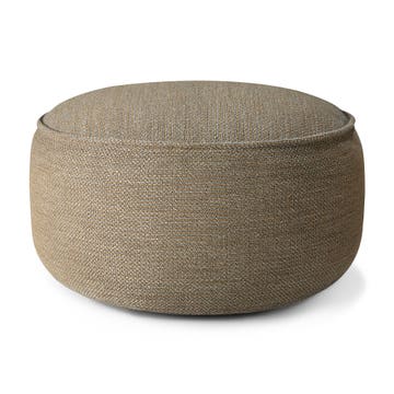 Pouf de jardin Donut - tissu Mocha à carreaux - XL