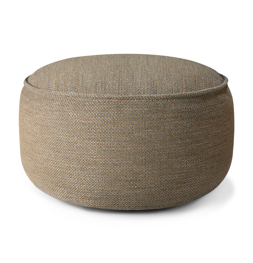 Pouf de jardin Donut - tissu Mocha à carreaux - XL
