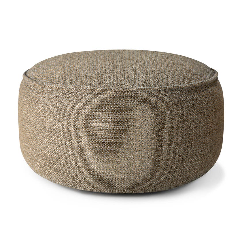 Pouf de jardin Donut - tissu Mocha à carreaux - XL Pouf de jardin Donut - tissu Mocha à carreaux - XL
