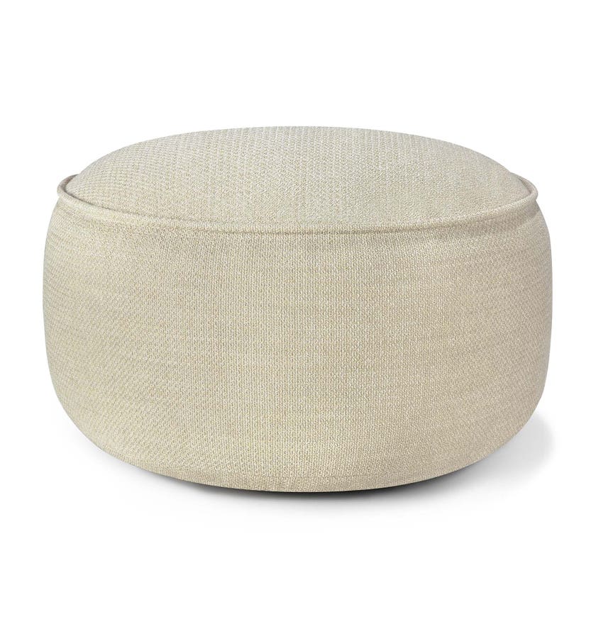 Pouf de jardin Donut - tissu Natural à carreaux - XL