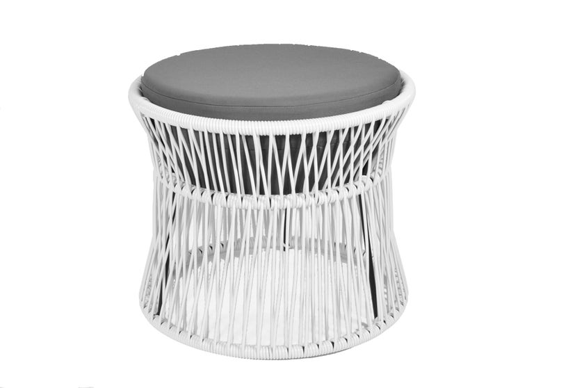 Pouf ITO de Boqa, Blanc d'argent Pouf ITO de Boqa, Blanc d'argent