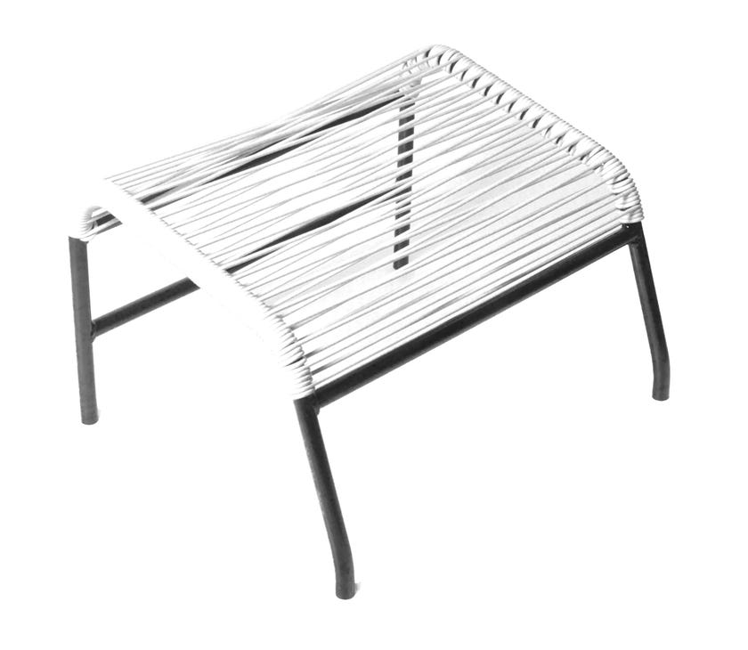 Pouf Kin de Boqa, Blanc d'argent Pouf Kin de Boqa, Blanc d'argent