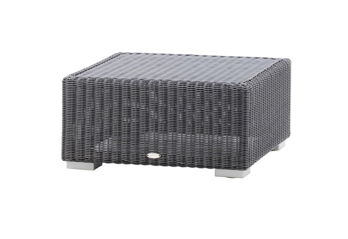 Pouf OTTOMAN CHESTER de Cane-Line, Graphite Pouf OTTOMAN CHESTER de Cane-Line, Graphite