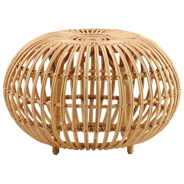 Pouf en rotin OTTOMAN de Sika Design, 65 cm
