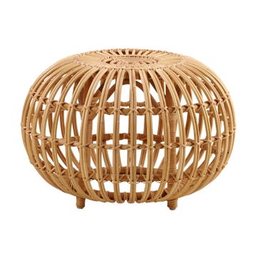 Pouf en rotin OTTOMAN de Sika Design, 55 cm