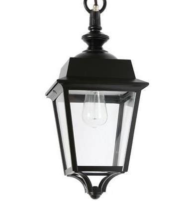Suspension PLACE DES VOSGES 1 Évolution de Roger Pradier®, Verre clair, Noir