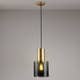Suspension WALTER Taille 2 d'Original BTC, Verre Anthracite et laiton