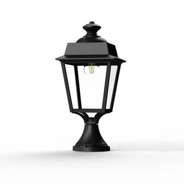 Borne PLACE DES VOSGES 1 Évolution N°6 de Roger Pradier®, Verre clair, Noir