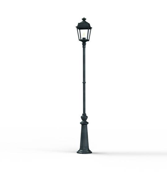 Lampadaire PLACE DES VOSGES 1 tradition de Roger Pradier®, Vert de gris