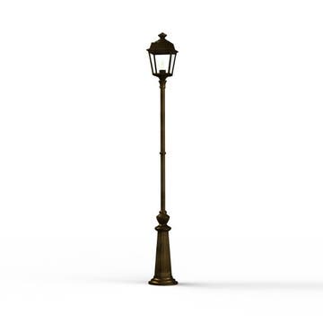 Lampadaire PLACE DES VOSGES 1 tradition de Roger Pradier®, Patine dorée