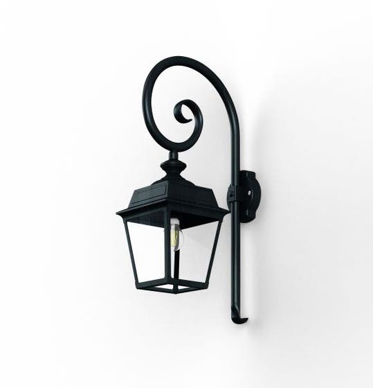 Applique crosse PLACE DES VOSGES 1 tradition de Roger Pradier®, Vert de gris