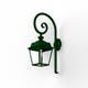 Applique crosse PLACE DES VOSGES 1 tradition®, Vert anglais