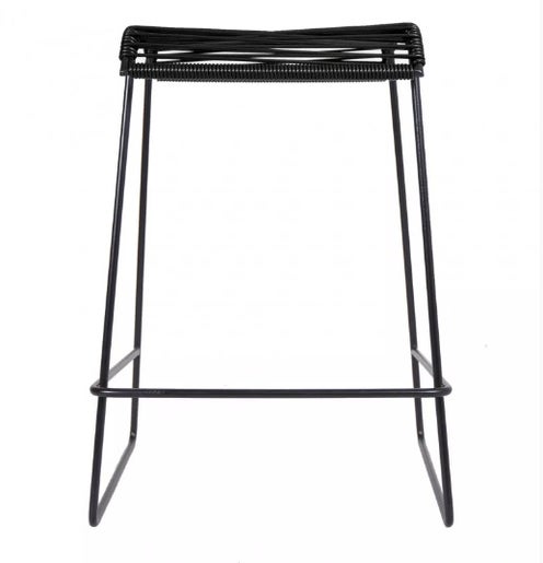 Tabouret de cuisine QUINTANA de Boqa, Noir d'aniline