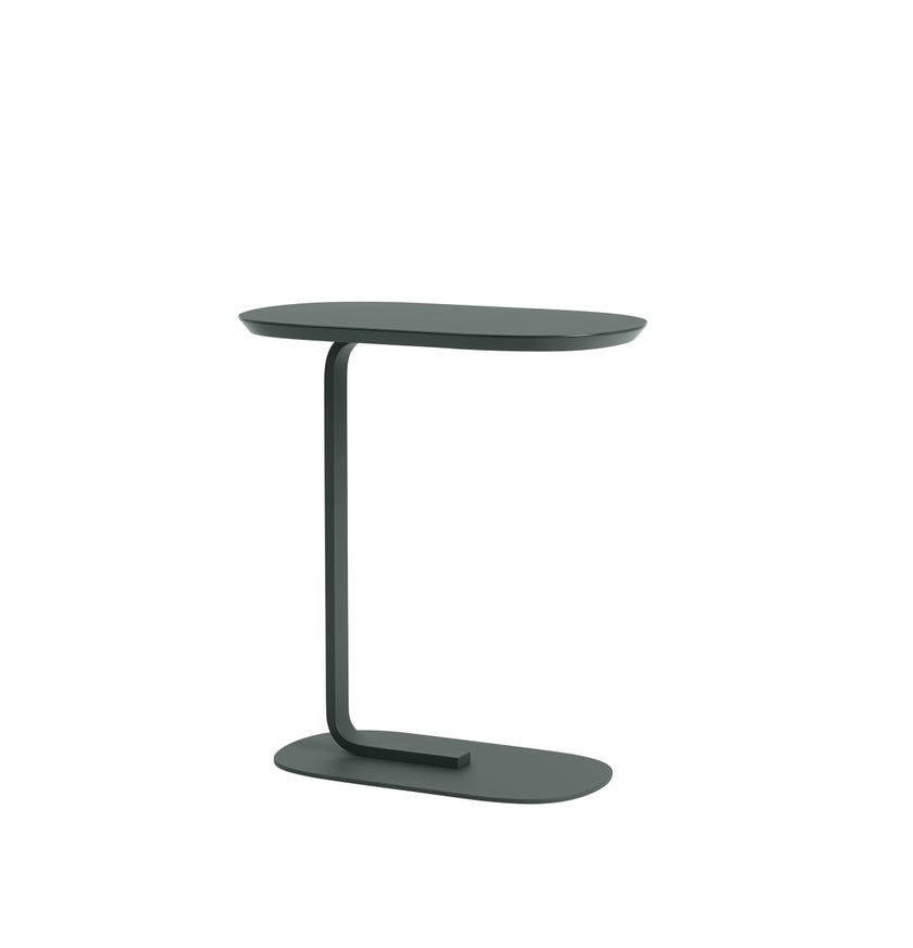 Table d'appoint RELATE de Muuto, Small, Structure verte, Dark Green 
