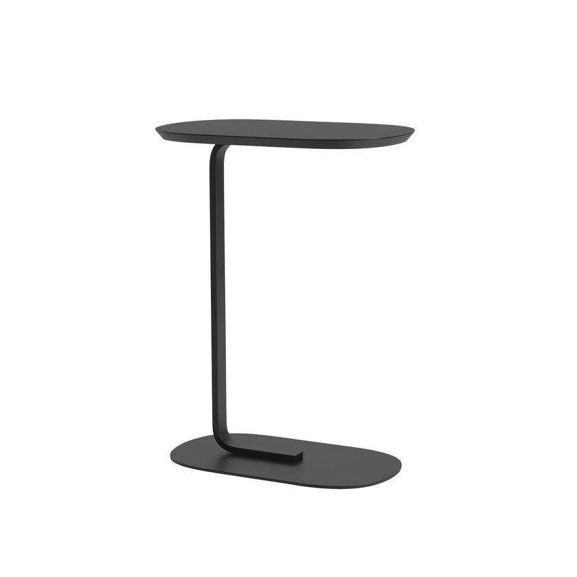 Table d'appoint RELATE de Muuto, Large, Structure noire, Black Table d'appoint RELATE de Muuto, Large, Structure noire, Black