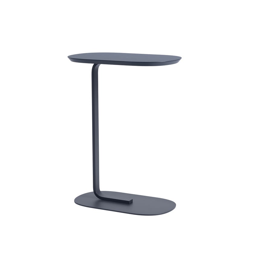 Table d'appoint RELATE de Muuto, Large, Structure gris bleu, Blue grey Table d'appoint RELATE de Muuto, Large, Structure gris bleu, Blue grey