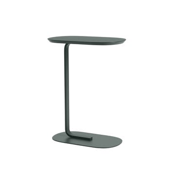 Table d'appoint RELATE de Muuto, Large, Structure verte, Dark Green 