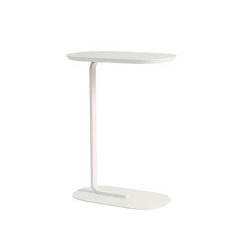 Table d'appoint RELATE de Muuto, Large, Structure blanc cassé, Off white