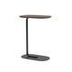 Table d'appoint RELATE, Large, Structure noire, Chêne fumé