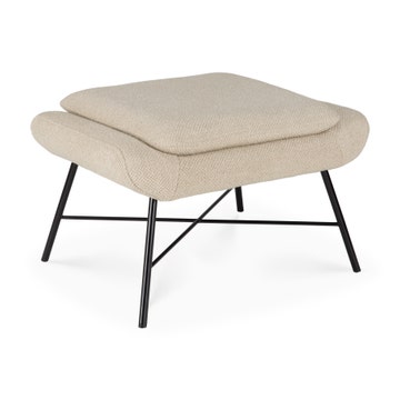 Repose-pieds Barrow - tissu Off White