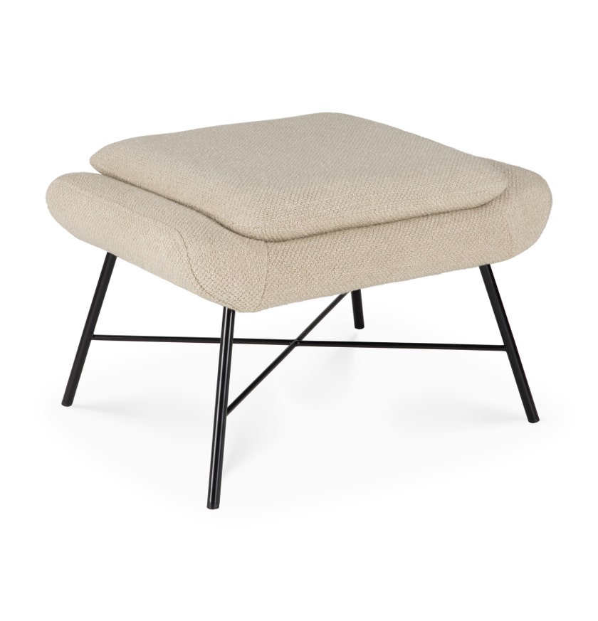 Repose-pieds Barrow - tissu Off White