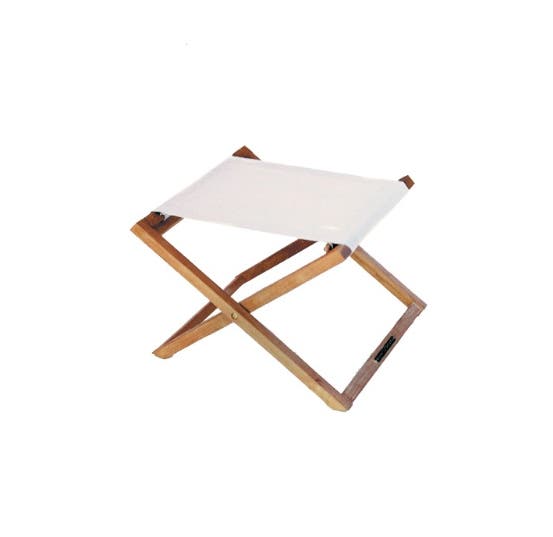 Repose-pieds BEACHER de Royal Botania, Toile Batyline, Blanc Repose-pieds BEACHER de Royal Botania, Toile Batyline, Blanc