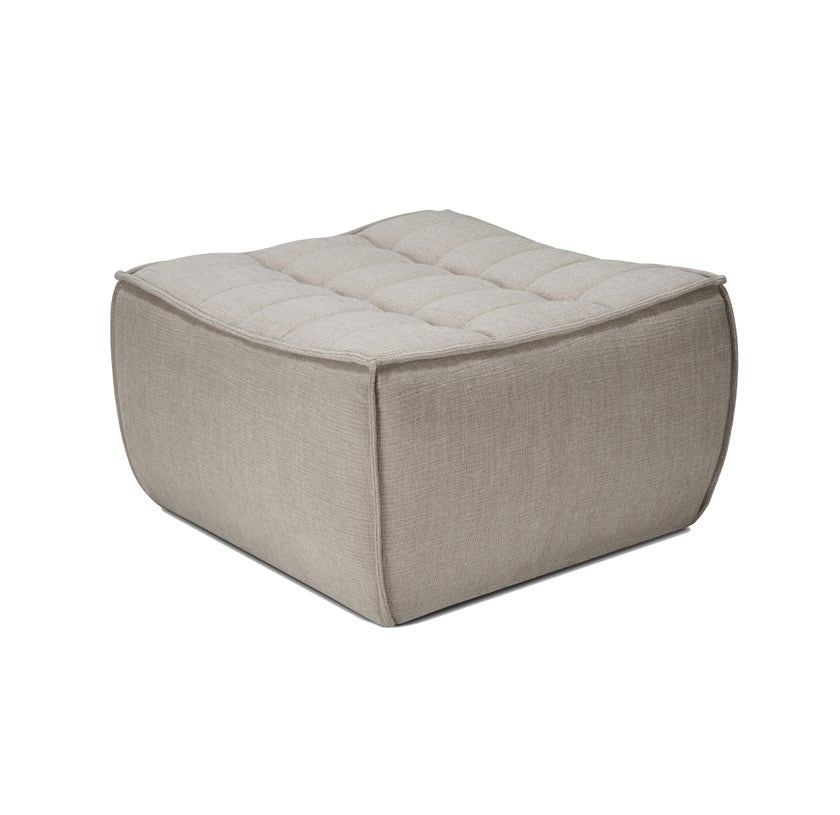 Repose-pieds N701 - tissu Eco Ecru Repose-pieds N701 - tissu Eco Ecru