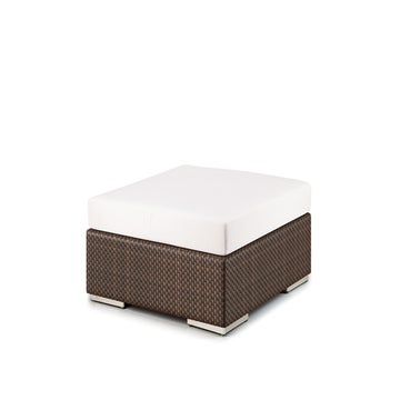 Repose pied LOUNGE avec coussin Cool white de Dedon, Java