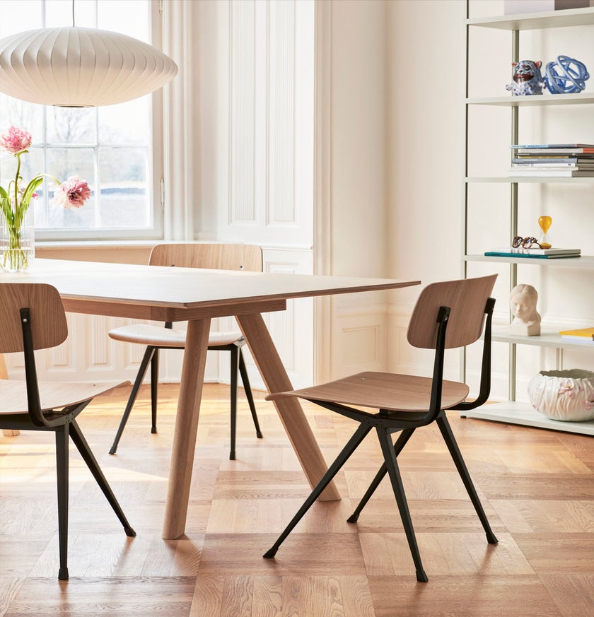 Table à rallonge CPH30 de Hay, 200 x 90 cm, Plateau et pieds en chêne vernis naturel