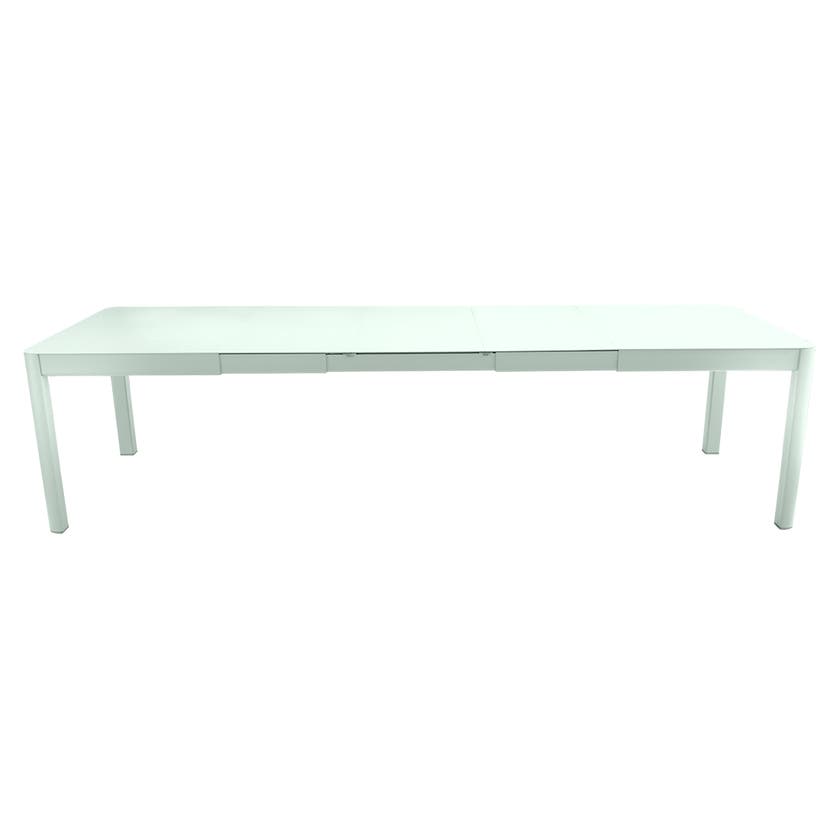 Table à allonges RIBAMBELLE de Fermob, 3 allonges, Menthe Glaciale Table à allonges RIBAMBELLE de Fermob, 3 allonges, Menthe Glaciale