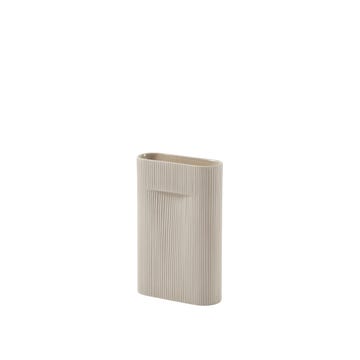Vase RIDGE de Muuto, Medium, Beige