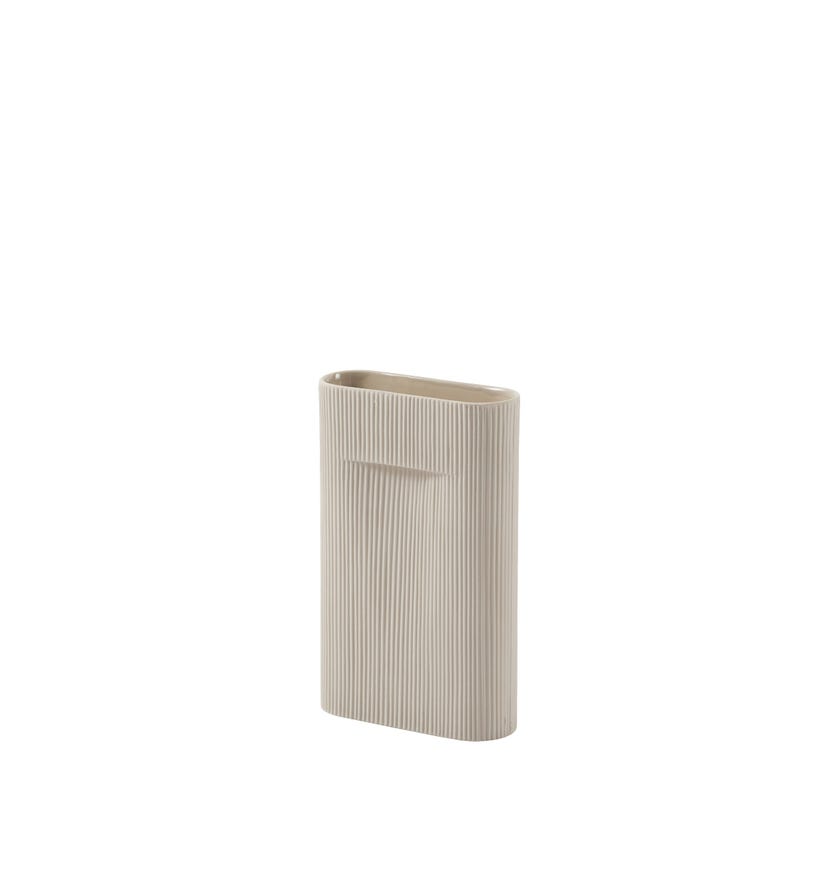 Vase RIDGE de Muuto, Medium, Beige