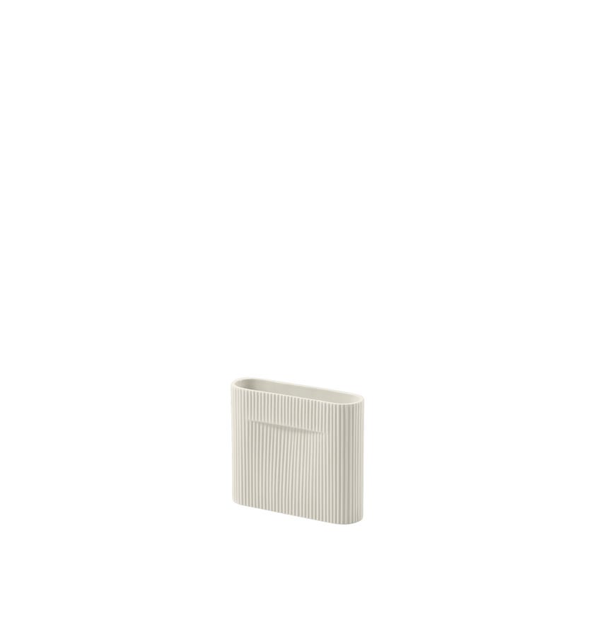 Vase RIDGE de Muuto, Small, Off white
