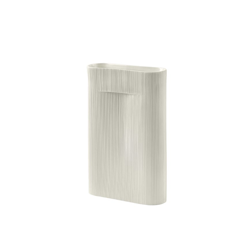 Vase RIDGE de Muuto, Large, Off white Vase RIDGE de Muuto, Large, Off white