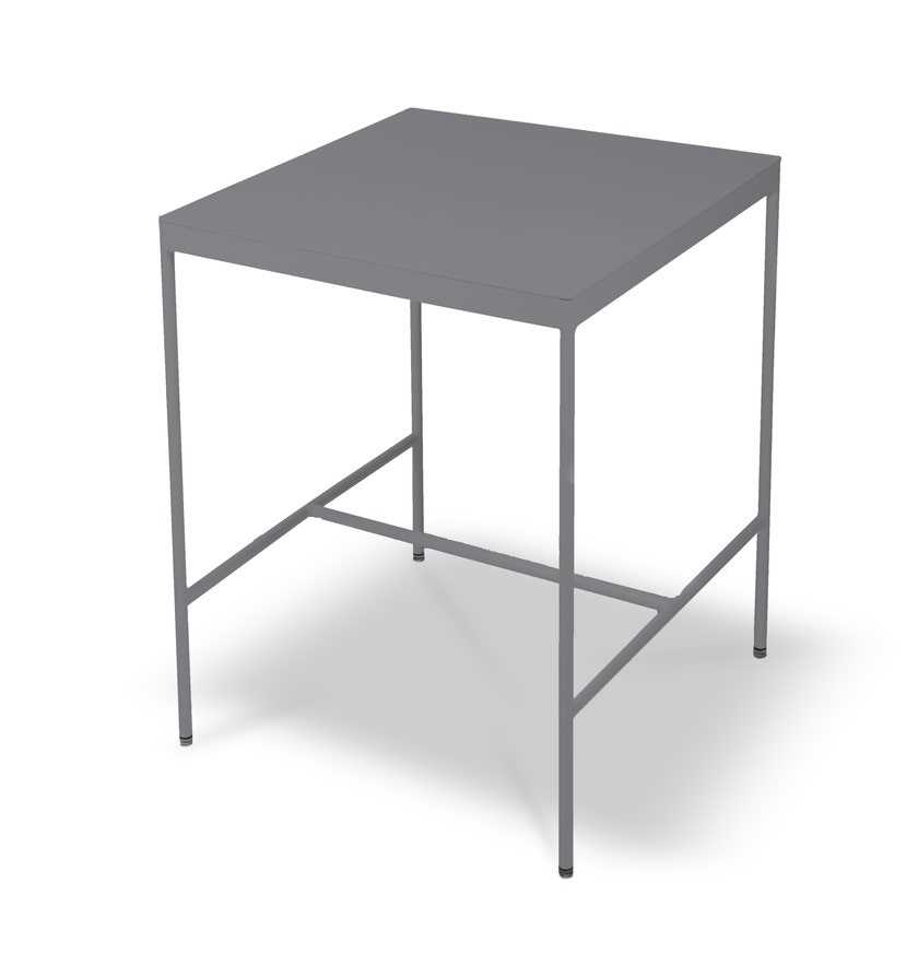 Table Mi-hauteur RIVAGE 85 x 85 cm de Vlaemynck, Basalte