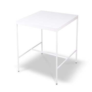 Table Mi-hauteur RIVAGE 85 x 85 cm de Vlaemynck, Blanc coton