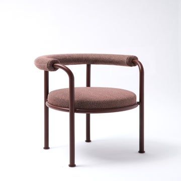 Fauteuil extérieur ROÈ, Aluminium Chestnut brown, Coussin DEPE Pecan