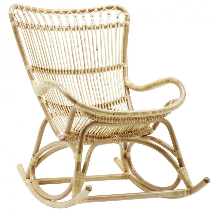Fauteuil à bascule MONET de Sika Design, Naturel Fauteuil à bascule MONET de Sika Design, Naturel