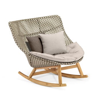 Rocking-chair MBRACE sans coussin de Dedon, Pepper