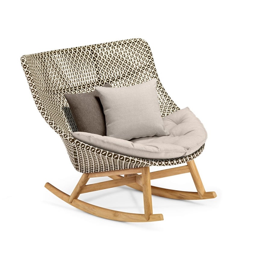 Rocking-chair MBRACE sans coussin de Dedon, Pepper