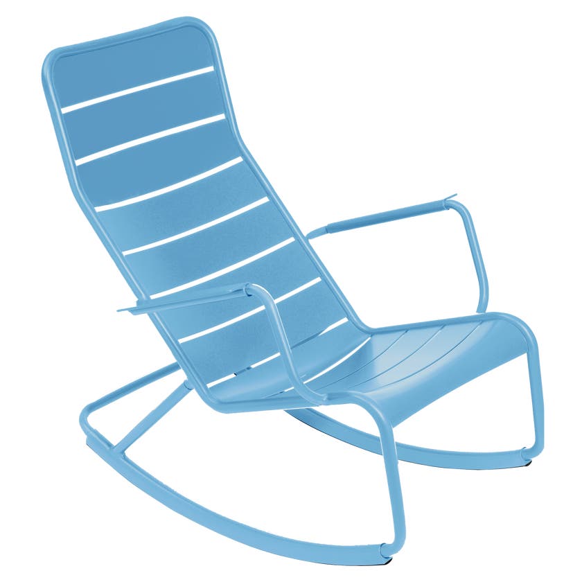 Rocking chair LUXEMBOURG de Fermob, bleu MAYA Rocking chair LUXEMBOURG de Fermob, bleu MAYA