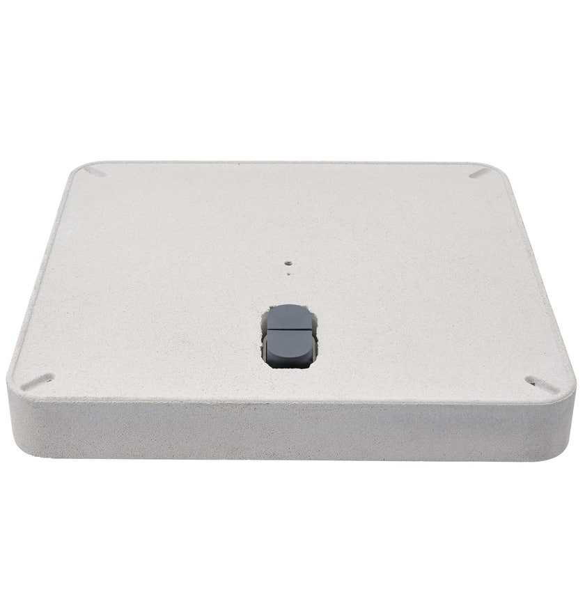 Socle à roulettes Z 90kg de Glatz, Coulée de béton clair sans plaque décorative