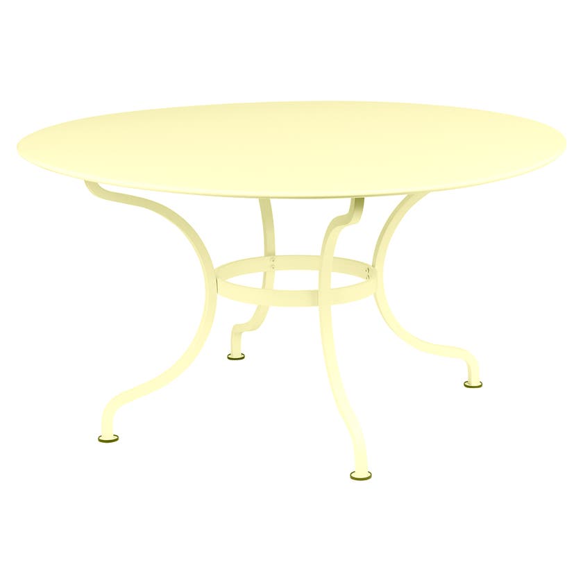 Table ronde D.137 ROMANE de Fermob, Citron givré Table ronde D.137 ROMANE de Fermob, Citron givré